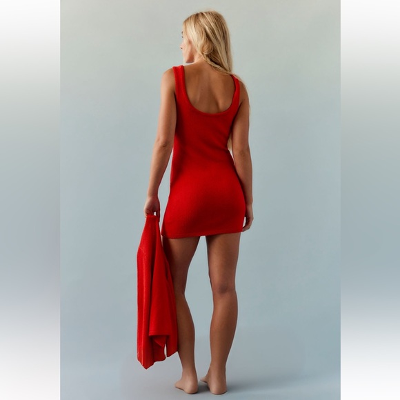 Free People Sadie Sweater Mini Dress Set in Fiesta - Picture 4 of 5